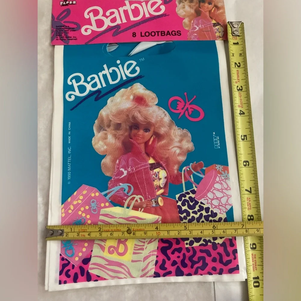 NWT VTG (24) Barbie Party Loot Bags-3 pkg 8 to a pack total 24 bags